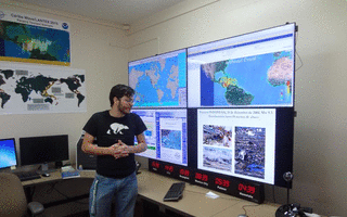 Fernando M at the Caribbean Tsunami Warning Center